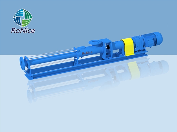 Single screw pump with bearing bracket type
